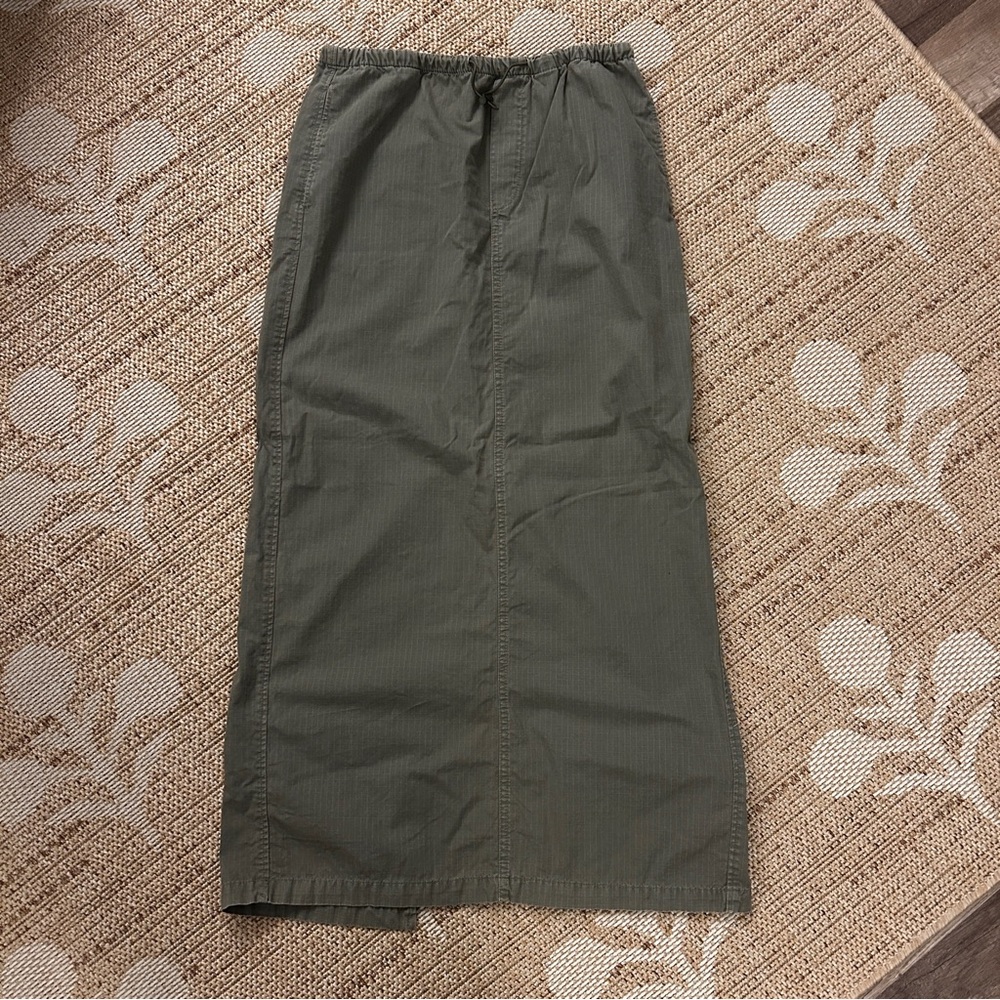 Zara Olive Green Cargo Skirt